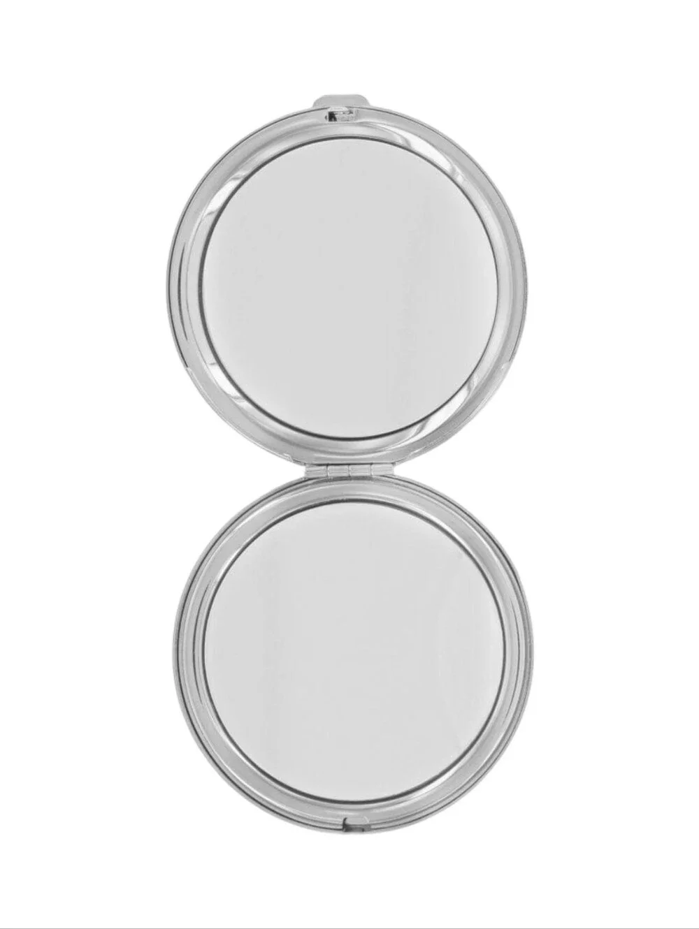 Brighton Ferrara Silver Filigree Round Dual Compact Mirror Travel Accessory